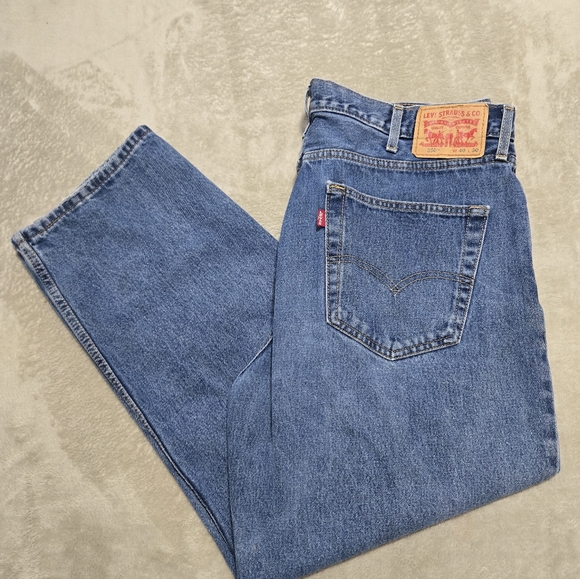 Levi's 550 Relaxed Fit Denim Jeans Men's Sz 40 X 30(28) Big And Tall - Picture 2 of 8